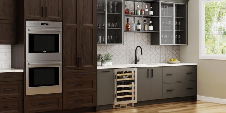 Bellmont Brown and Grey Kitchen Design