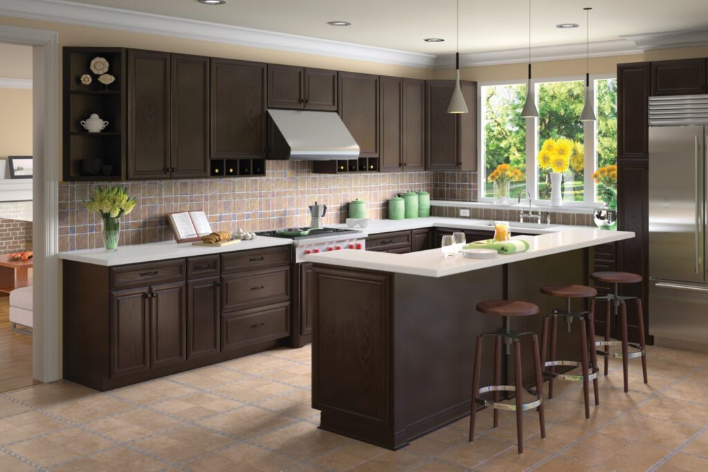 Forevermark Dark brown kitchen design