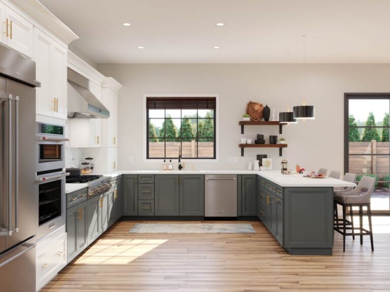 Waypoint Gray Kitchen Design