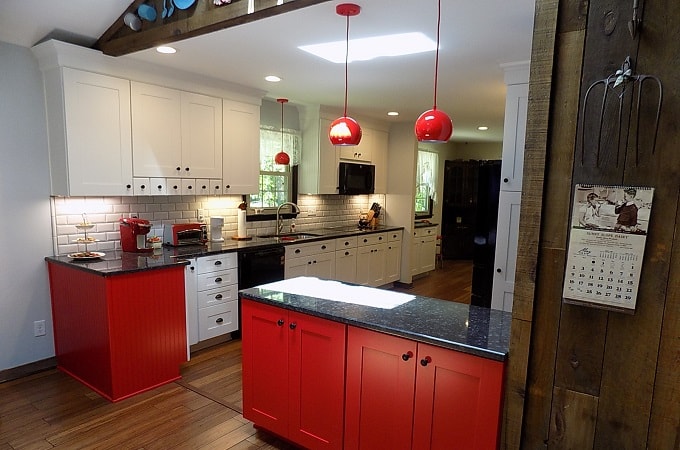 Wolf Red and White Kitchen Design