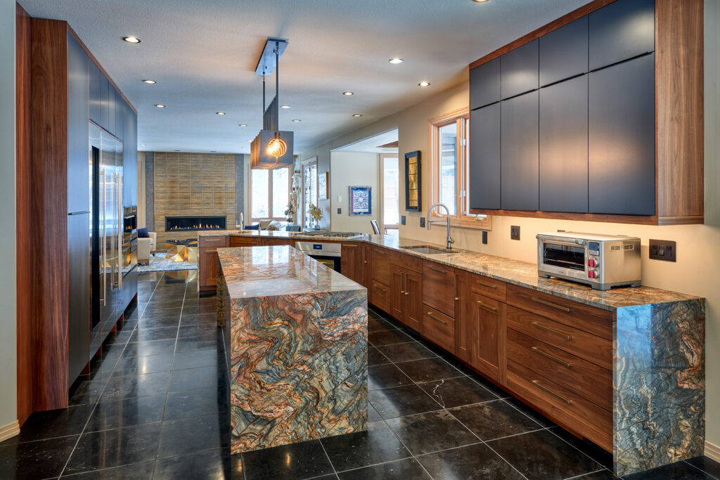 Woodharbor kitchen design with Barstow cabinet doors