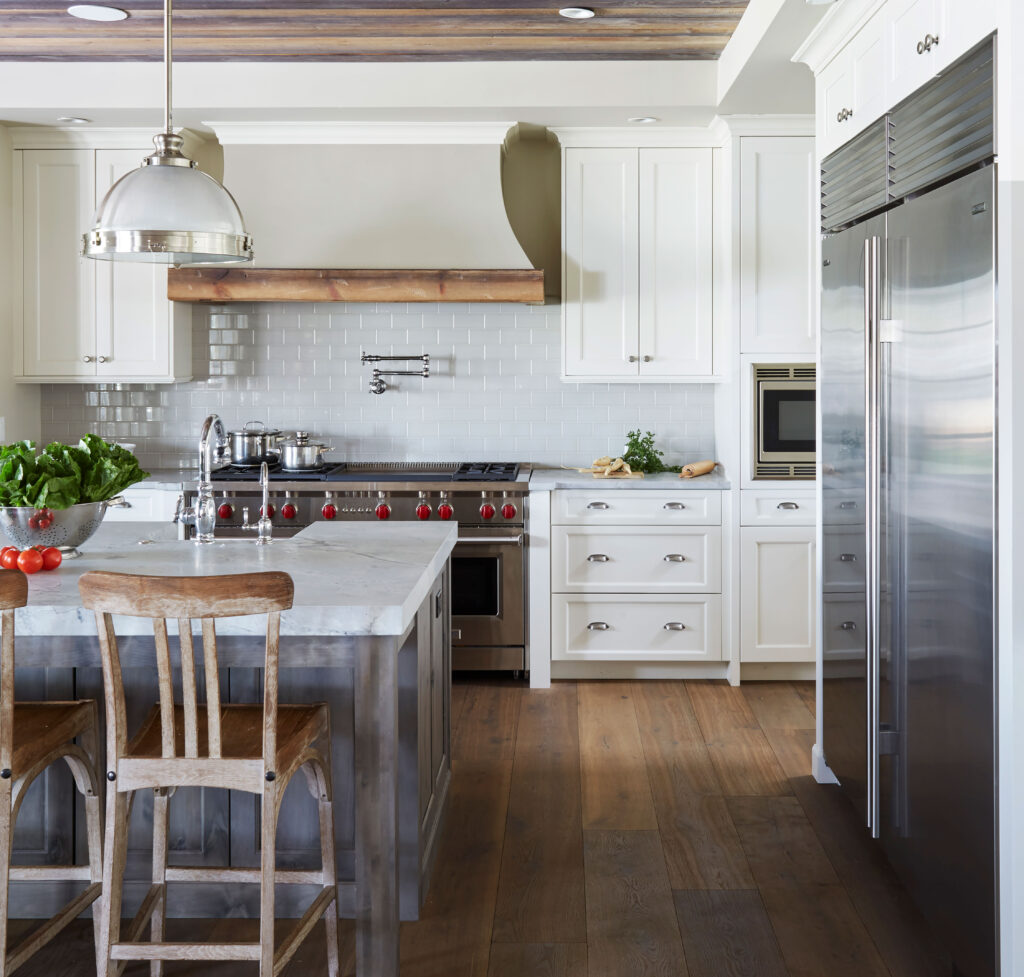 Woodharbor kitchen design with Oxboro cabinet doors