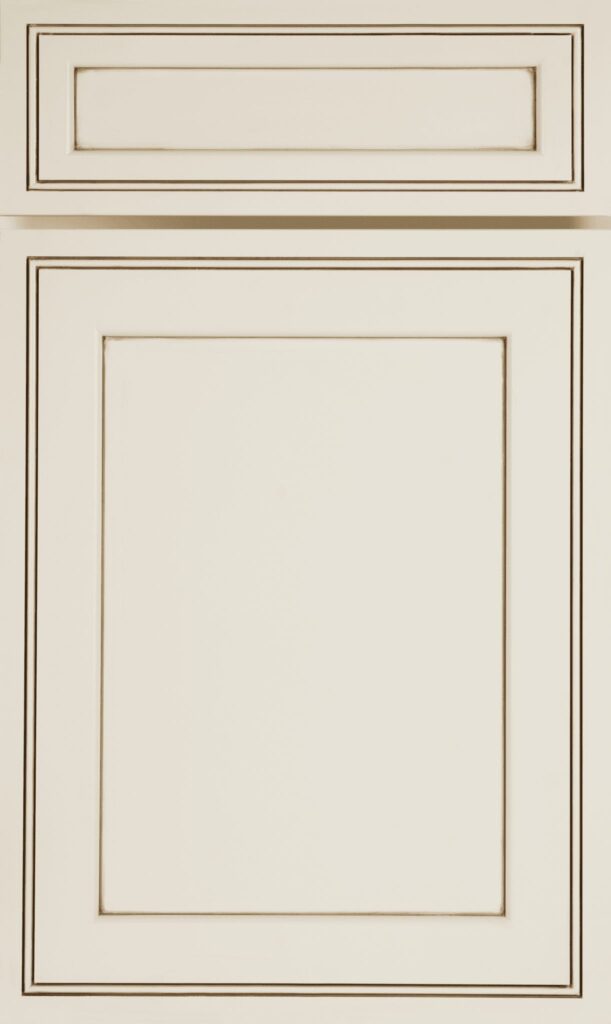 J&K H9 Pearl Glazed Transitional Cabinet Door