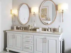 Traditional bathroom cabinet from Waypoint Cabinetry