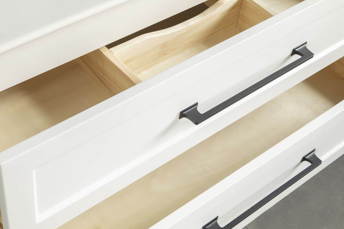 Open drawer Nova 36" White