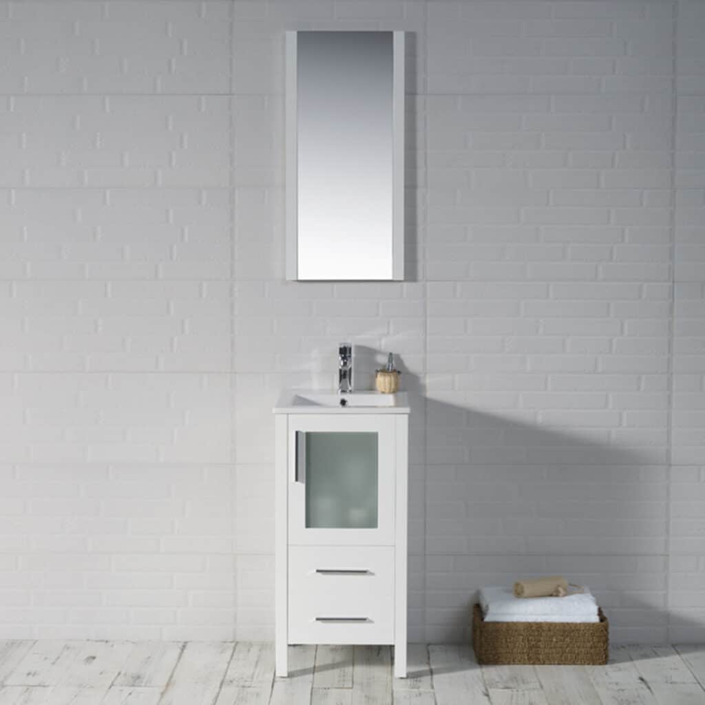 Front view Sydney 16" Glossy White