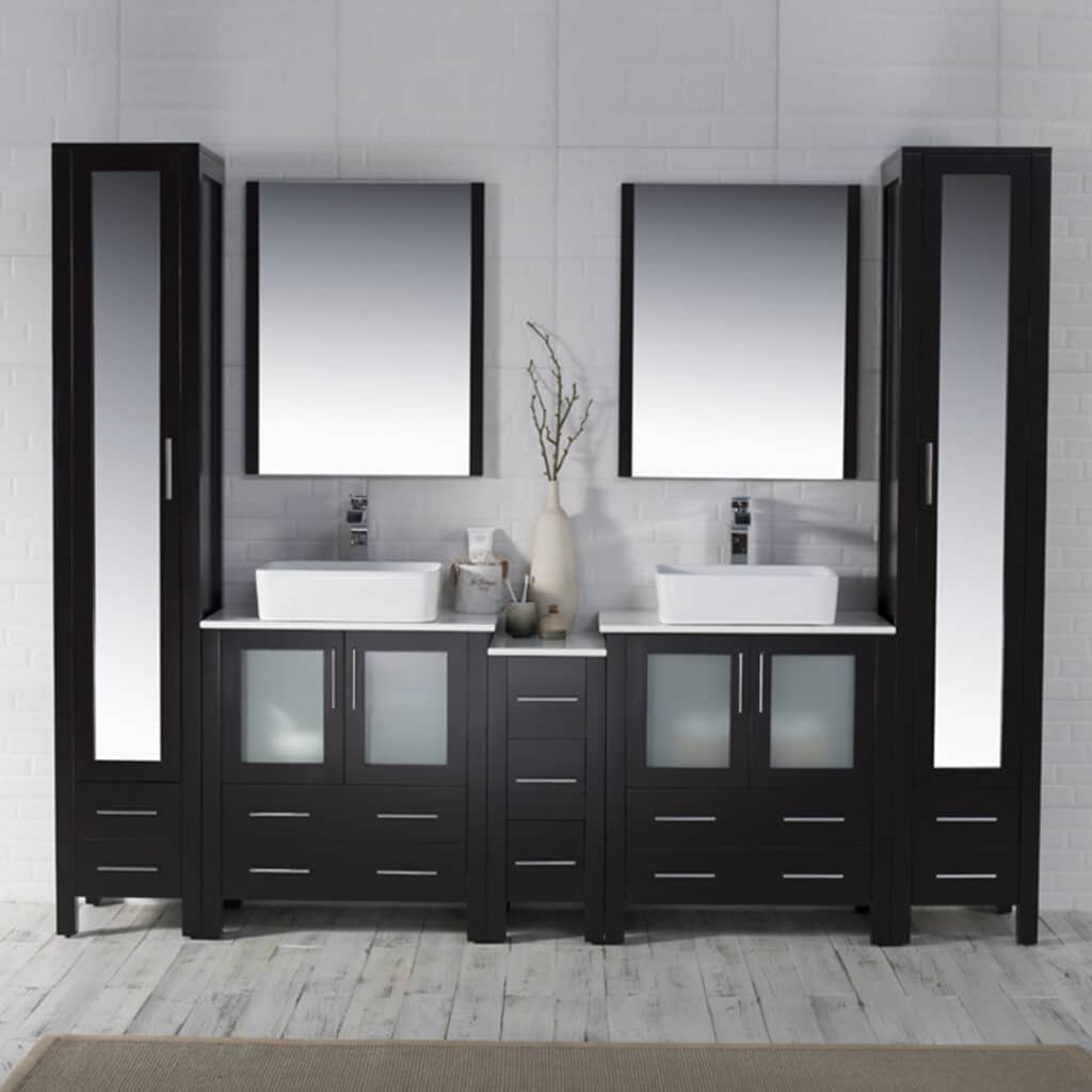 76" & Up Double Blossom Vanity