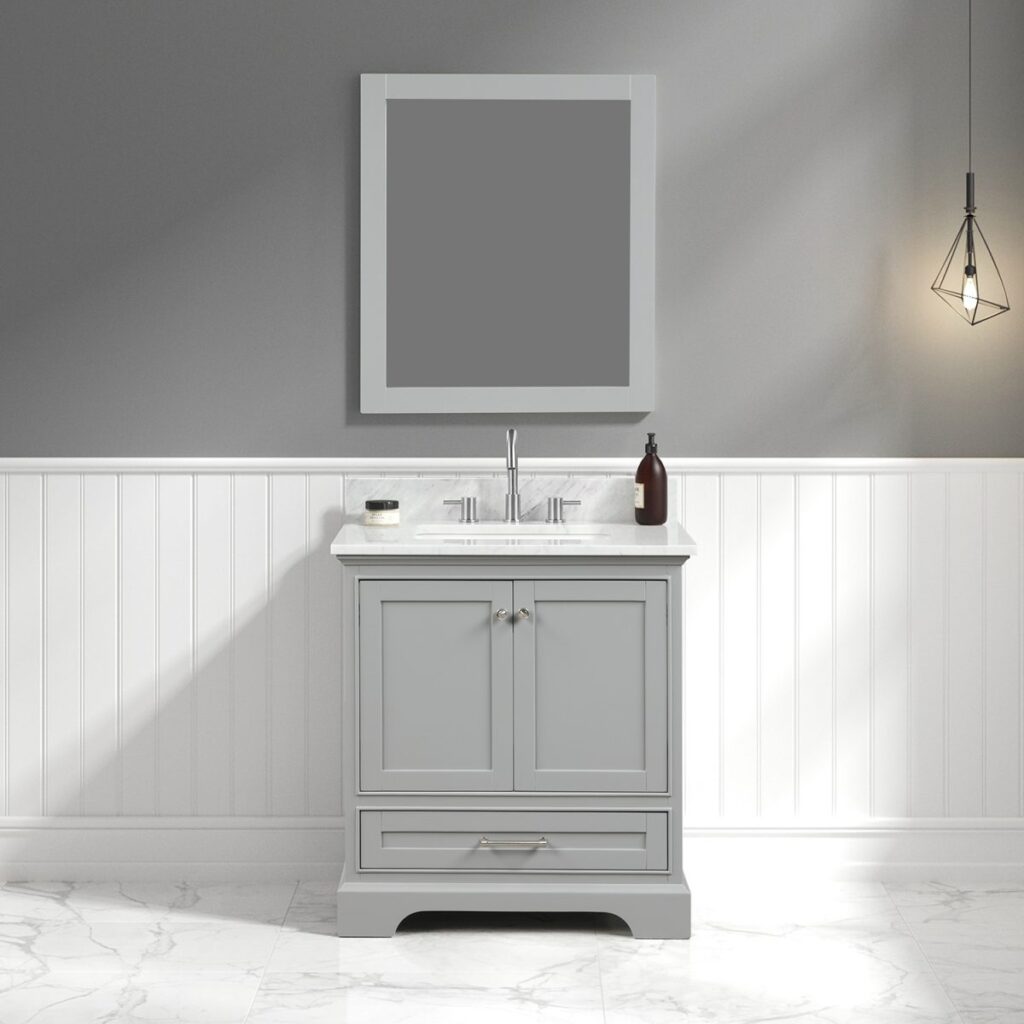 Front view Copenhagen 30″ Metal Grey