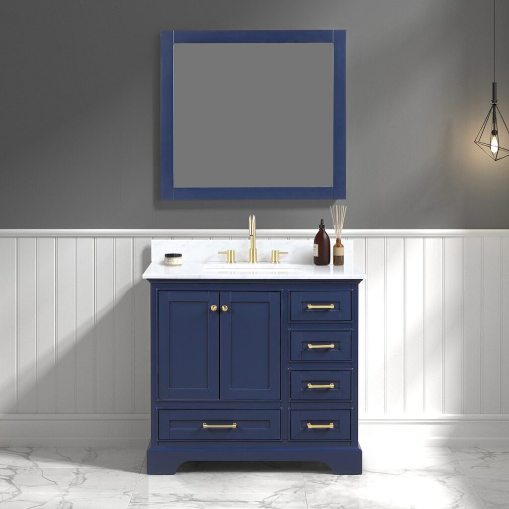 Front view Copenhagen 36″ Navy Blue