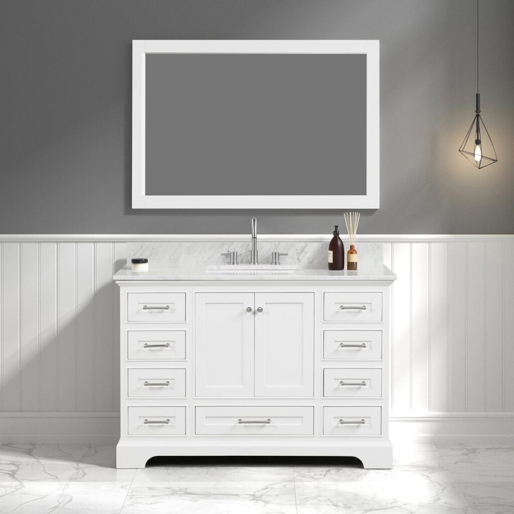 Front view Copenhagen 48″ Matte White