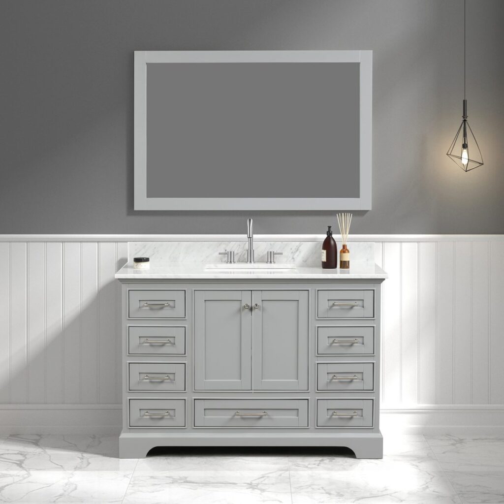 Front view Copenhagen 48″ Metal Grey