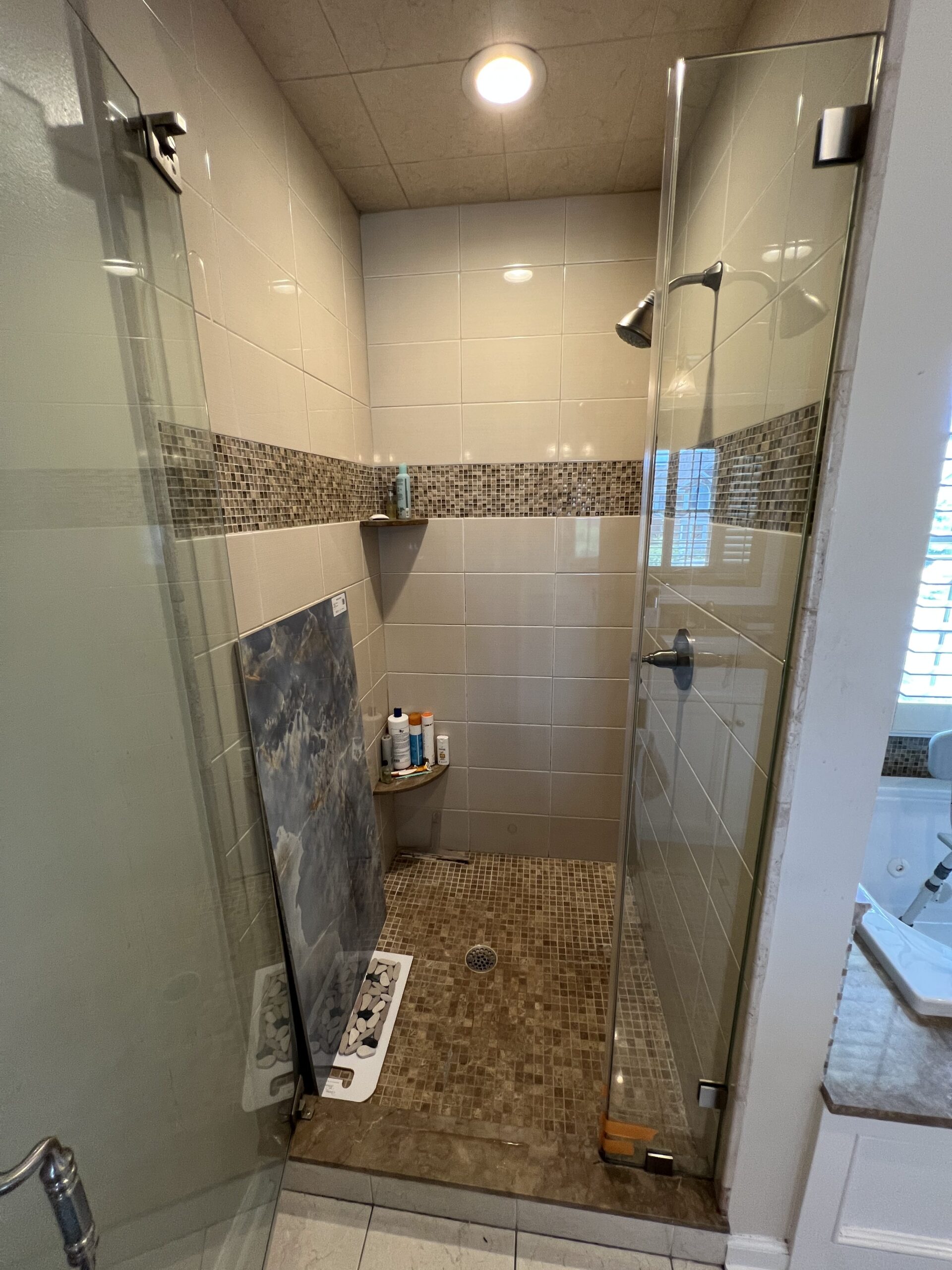 before remodeling image of shower