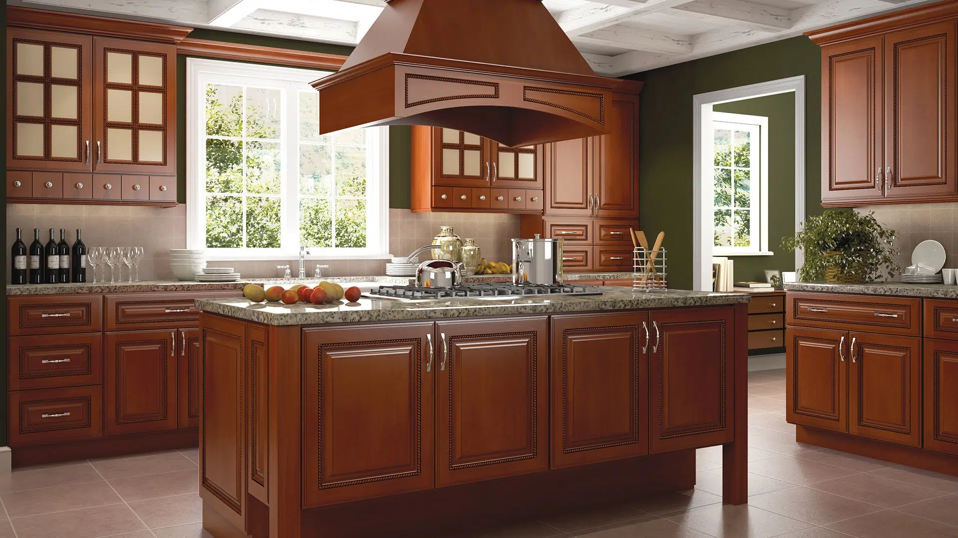 Forevermark Kitchen design with Sienna Rope cabinets