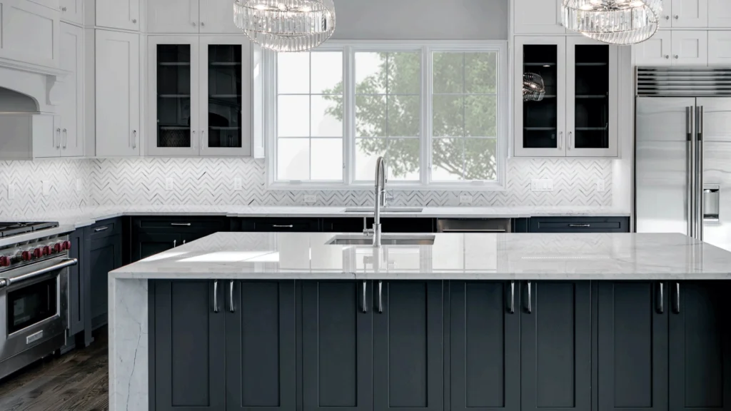 St. Martin kitchen design with Lakeland cabinets