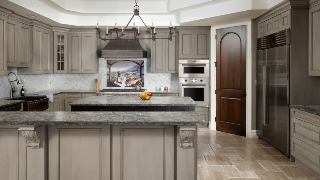 St. Martin kitchen design with Ridgewood cabinets