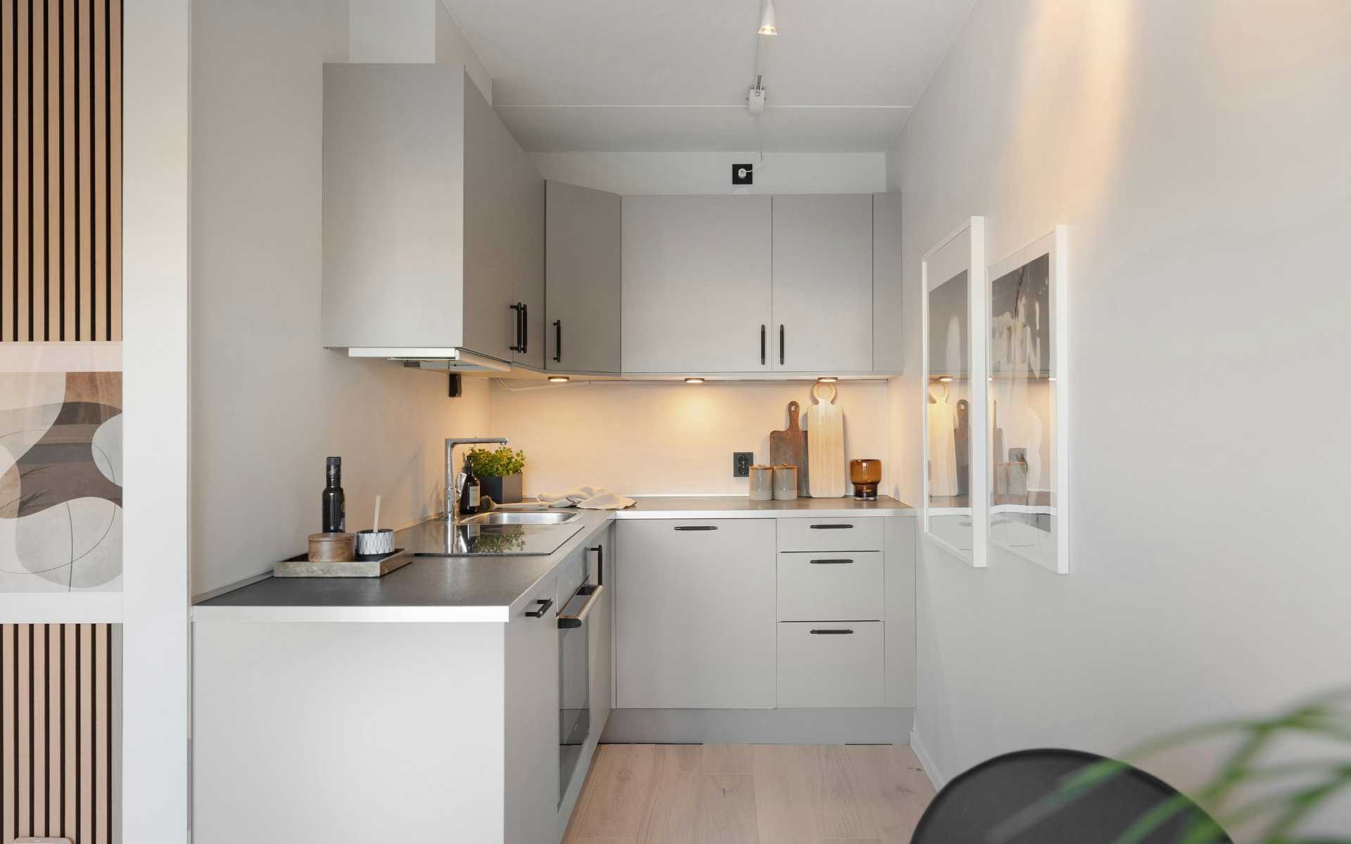 Small L type kitchen