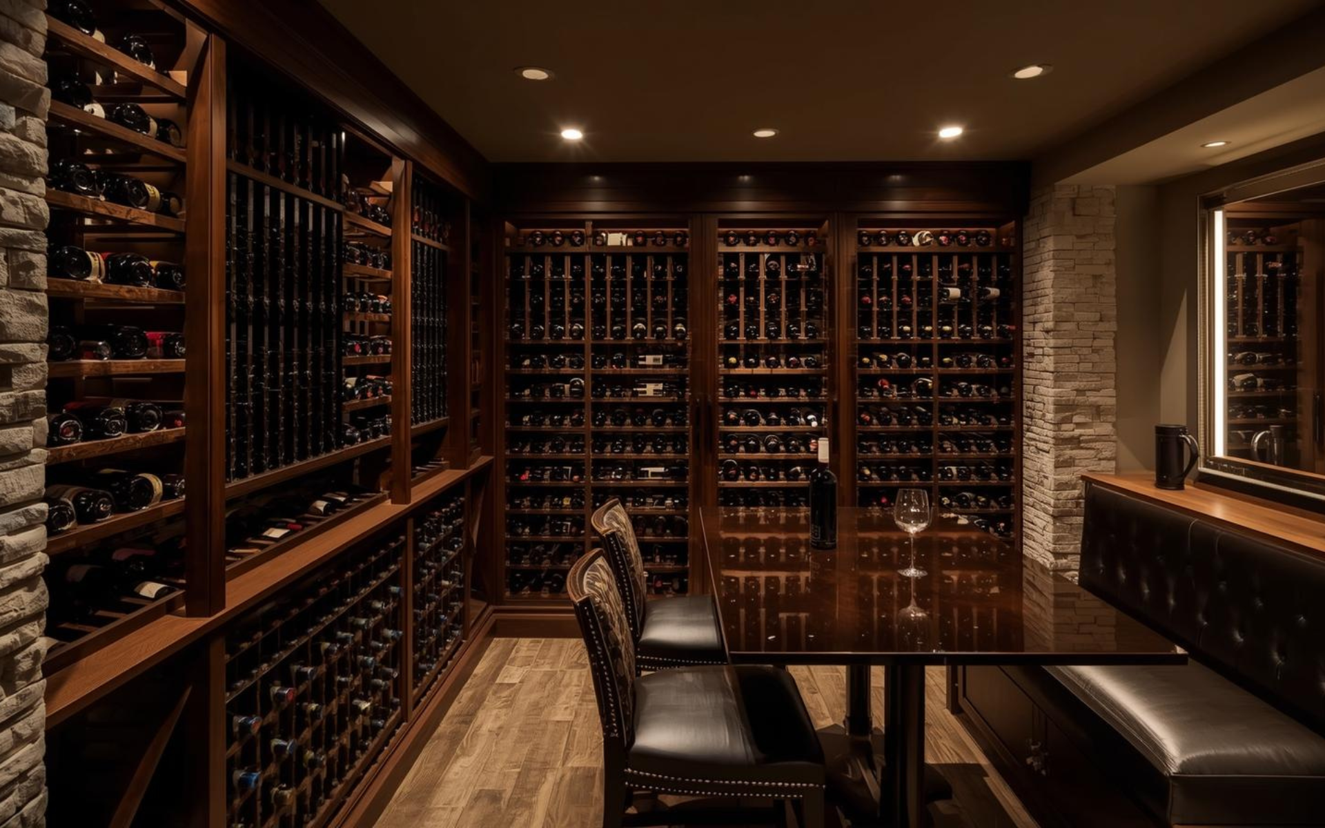 6. Sophisticated Wine Cellar