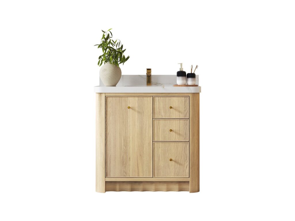 Orlando 36" Single Sink Vanity Type 2, Nordic White Oak