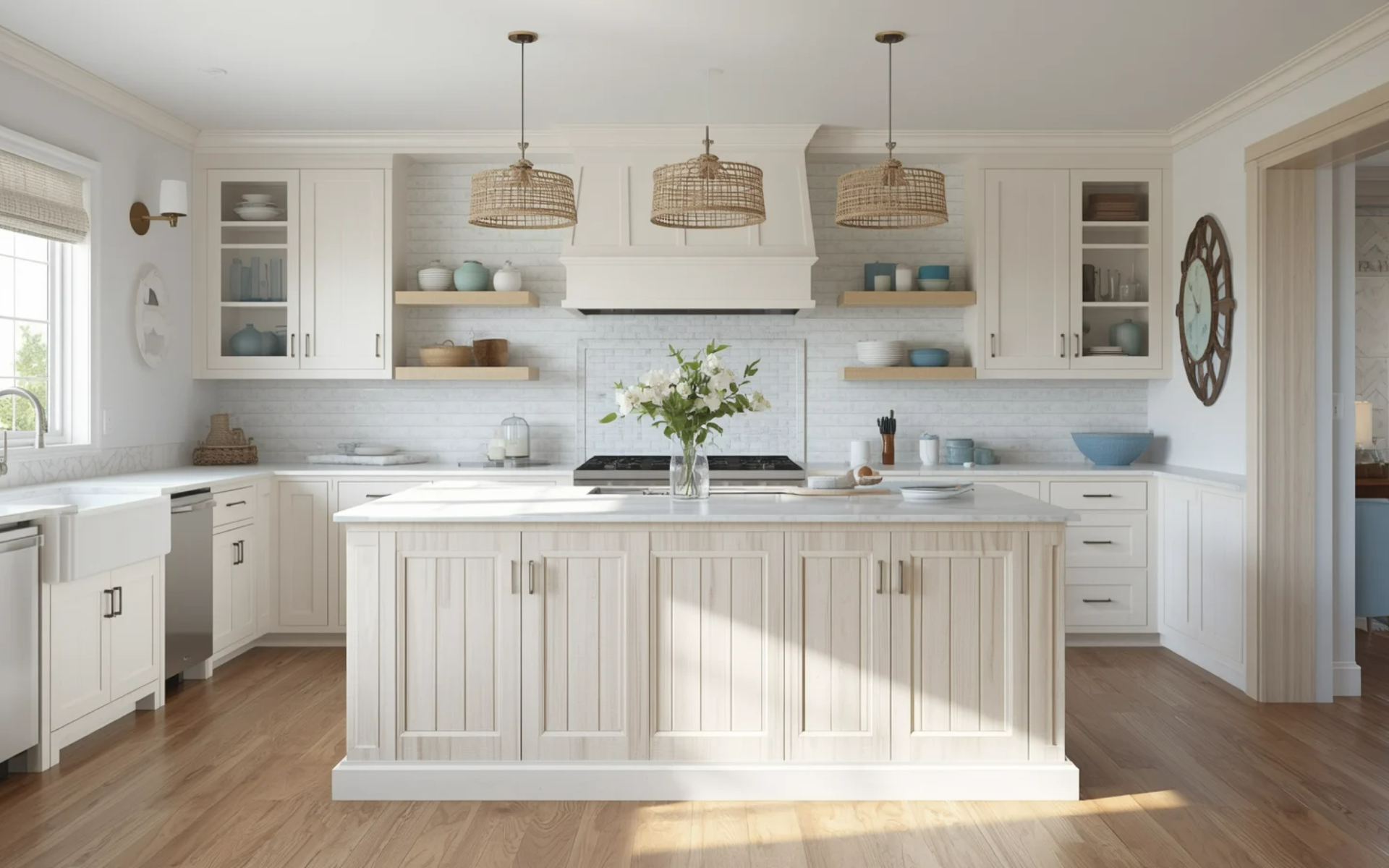 Whitewashed Wood Island